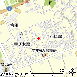秋田県にかほ市平沢行ヒ森10-9周辺の地図