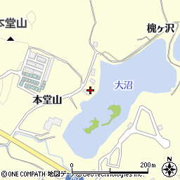 秋田県横手市平鹿町醍醐本堂山周辺の地図