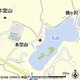 秋田県横手市平鹿町醍醐（本堂山）周辺の地図