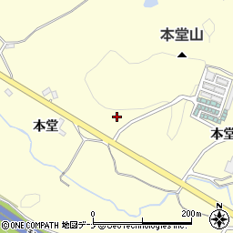 秋田県横手市平鹿町醍醐御嶽後周辺の地図