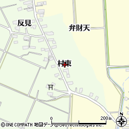 秋田県横手市平鹿町上吉田村東周辺の地図