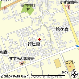 秋田県にかほ市平沢行ヒ森16-29周辺の地図