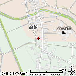 秋田県横手市雄物川町今宿高花69周辺の地図