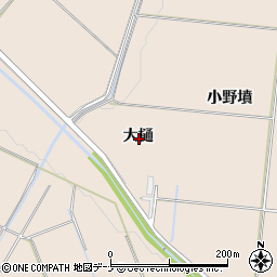 秋田県横手市平鹿町浅舞大樋周辺の地図