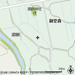 秋田県にかほ市三森（御堂森）周辺の地図