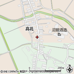 秋田県横手市雄物川町今宿高花59周辺の地図