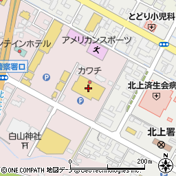 カワチ薬品北上店周辺の地図