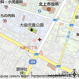 〒024-0091 岩手県北上市大曲町の地図