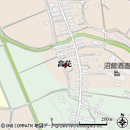 秋田県横手市雄物川町今宿高花周辺の地図