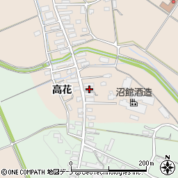 秋田県横手市雄物川町今宿高花35周辺の地図