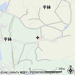 秋田県横手市婦気大堤平林周辺の地図