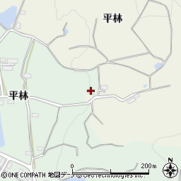 秋田県横手市婦気大堤（平林）周辺の地図