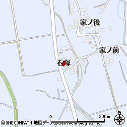 秋田県横手市平鹿町中吉田（石塚）周辺の地図