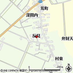 秋田県横手市平鹿町上吉田反見周辺の地図