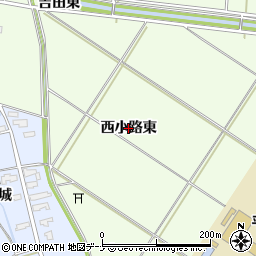 秋田県横手市平鹿町上吉田（西小路東）周辺の地図