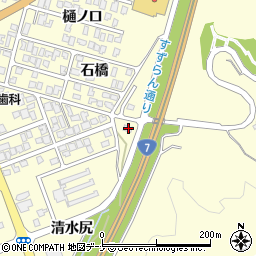 秋田県にかほ市平沢清水尻1周辺の地図