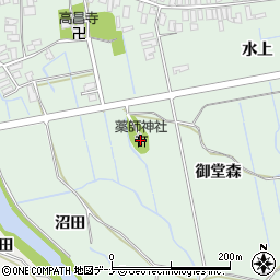 薬師神社周辺の地図
