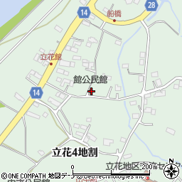 館公民館周辺の地図