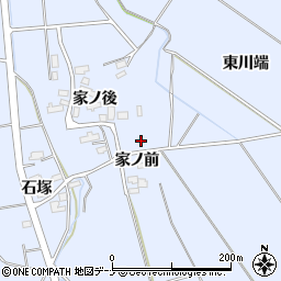 秋田県横手市平鹿町中吉田（東川端）周辺の地図