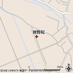 秋田県横手市平鹿町浅舞蛭野尻周辺の地図