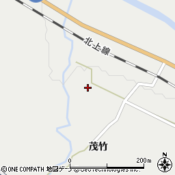 秋田県横手市山内土渕茂竹105周辺の地図