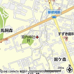 秋田県にかほ市平沢宮ノ前周辺の地図