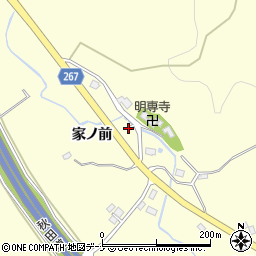 秋田県横手市平鹿町醍醐（家ノ前）周辺の地図