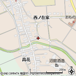 秋田県横手市雄物川町今宿高花141-1周辺の地図