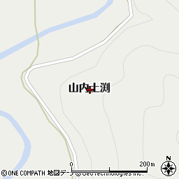 秋田県横手市山内土渕周辺の地図