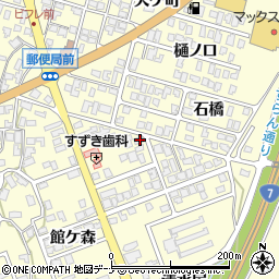 秋田県にかほ市平沢清水尻111-23周辺の地図