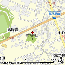 秋田県にかほ市平沢宮ノ前23周辺の地図