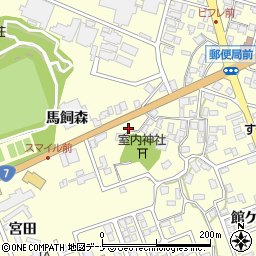 秋田県にかほ市平沢宮ノ前25周辺の地図