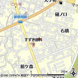 秋田県にかほ市平沢清水尻111-1周辺の地図