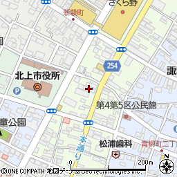北上信用金庫北上駅前支店周辺の地図
