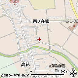 秋田県横手市雄物川町今宿高花138周辺の地図