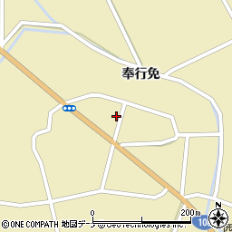 秋田県由利本荘市川西奉行免161周辺の地図