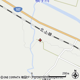 秋田県横手市山内土渕茂竹17-1周辺の地図