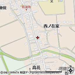 秋田県横手市雄物川町今宿高花152周辺の地図