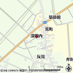 秋田県横手市平鹿町上吉田深間内周辺の地図