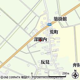 秋田県横手市平鹿町上吉田（深間内）周辺の地図