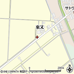 秋田県横手市雄物川町深井東又246周辺の地図