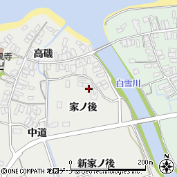 秋田県にかほ市芹田家ノ後周辺の地図