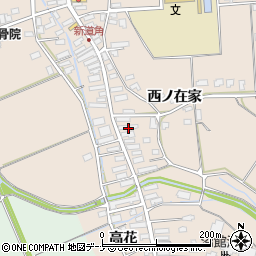 秋田県横手市雄物川町今宿高花154周辺の地図