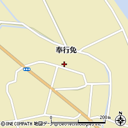 秋田県由利本荘市川西奉行免101周辺の地図