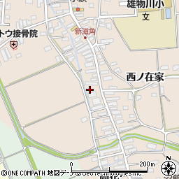 秋田県横手市雄物川町今宿高花233-9周辺の地図