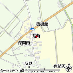 秋田県横手市平鹿町醍醐荒町周辺の地図