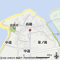 秋田県にかほ市芹田高磯周辺の地図