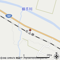 秋田県横手市山内土渕茂竹9周辺の地図