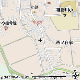 秋田県横手市雄物川町今宿高花176周辺の地図