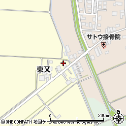 秋田県横手市雄物川町深井東又251周辺の地図